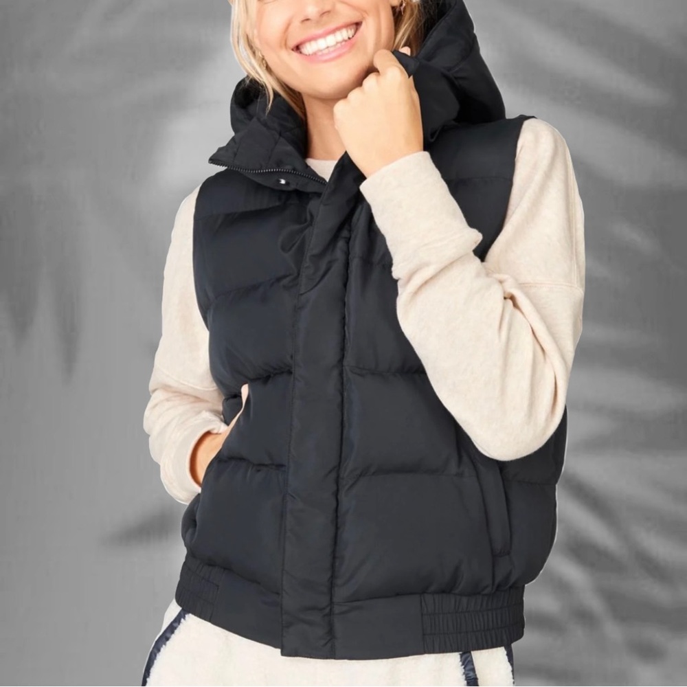 *FABLETICS* expedition black puffer vest XL